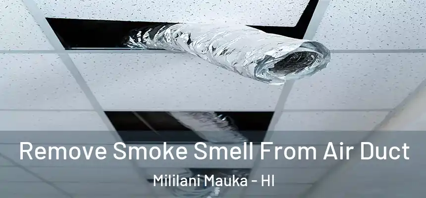 Remove Smoke Smell From Air Duct Mililani Mauka - HI